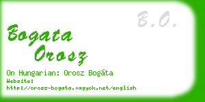 bogata orosz business card
